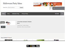 Tablet Screenshot of myhalloweenpartyideas.com